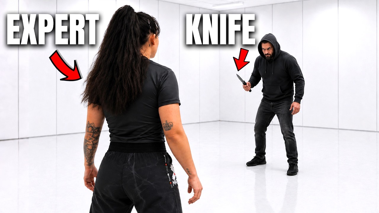Female Self Defense Expert vs Knife