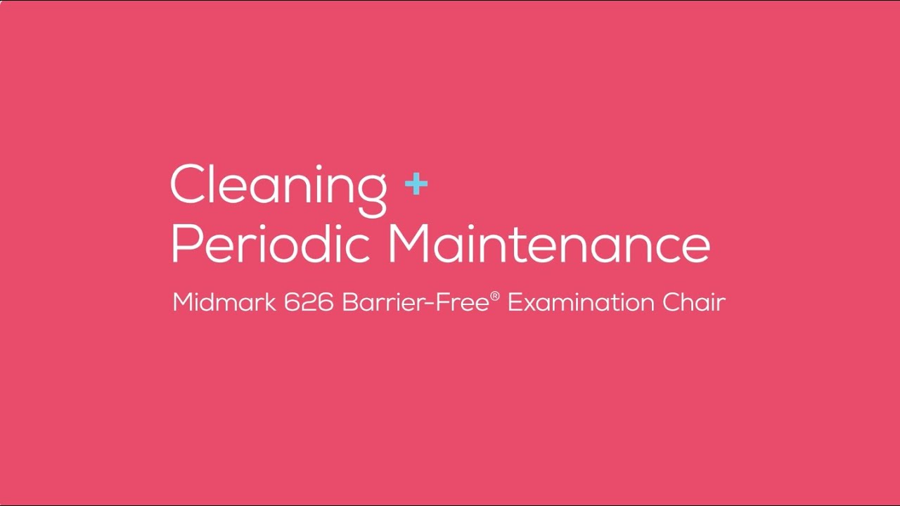 Чистка смотровых кресел Midmark 626 Barrier-Free&reg;