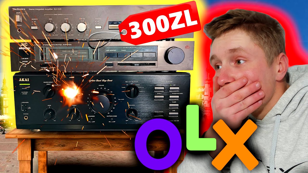 KUPILEM 3 USZKODZONE WZMACNIACZE NA OLX ! WTOPILEM ? | AKAI AM-39, TECHNICS SU-Z25, JVC A-K200