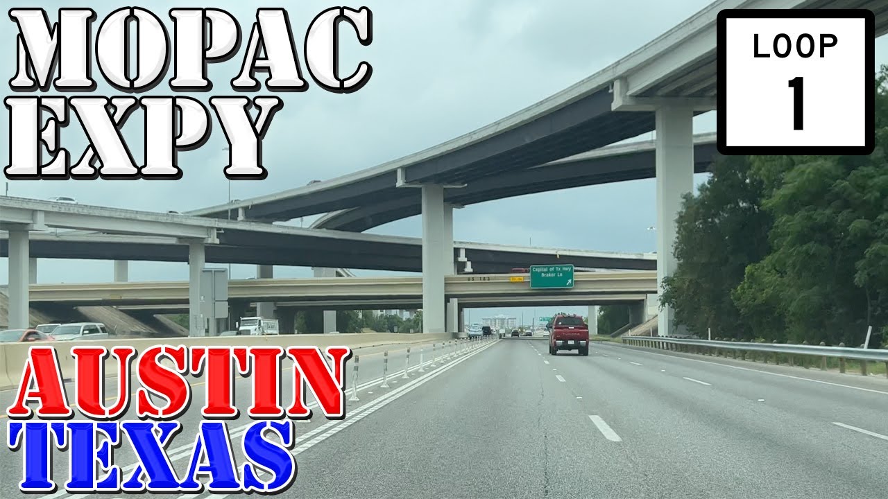 TX Loop 1 North - The MoPac Expressway - Austin - Texas - 4K Highway Drive