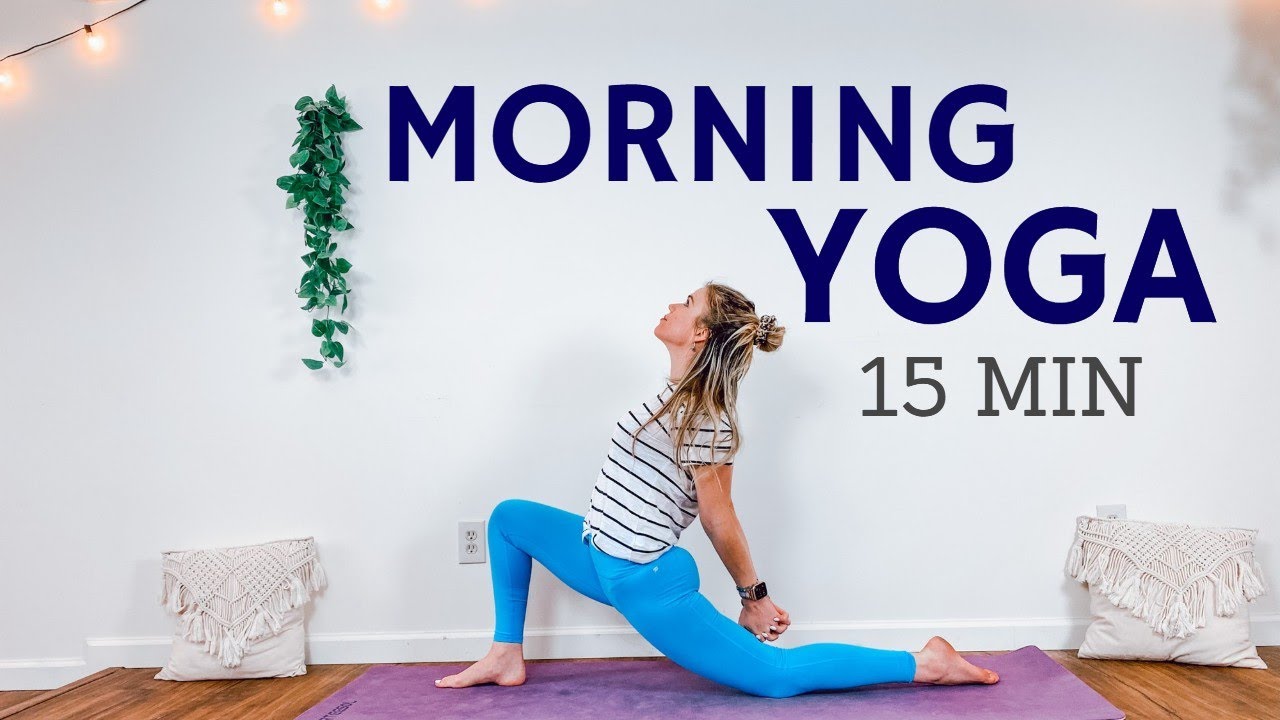 15 Min MORNING Yoga Stretches -  Gentle Wake Up Yoga - Yoga with Yana