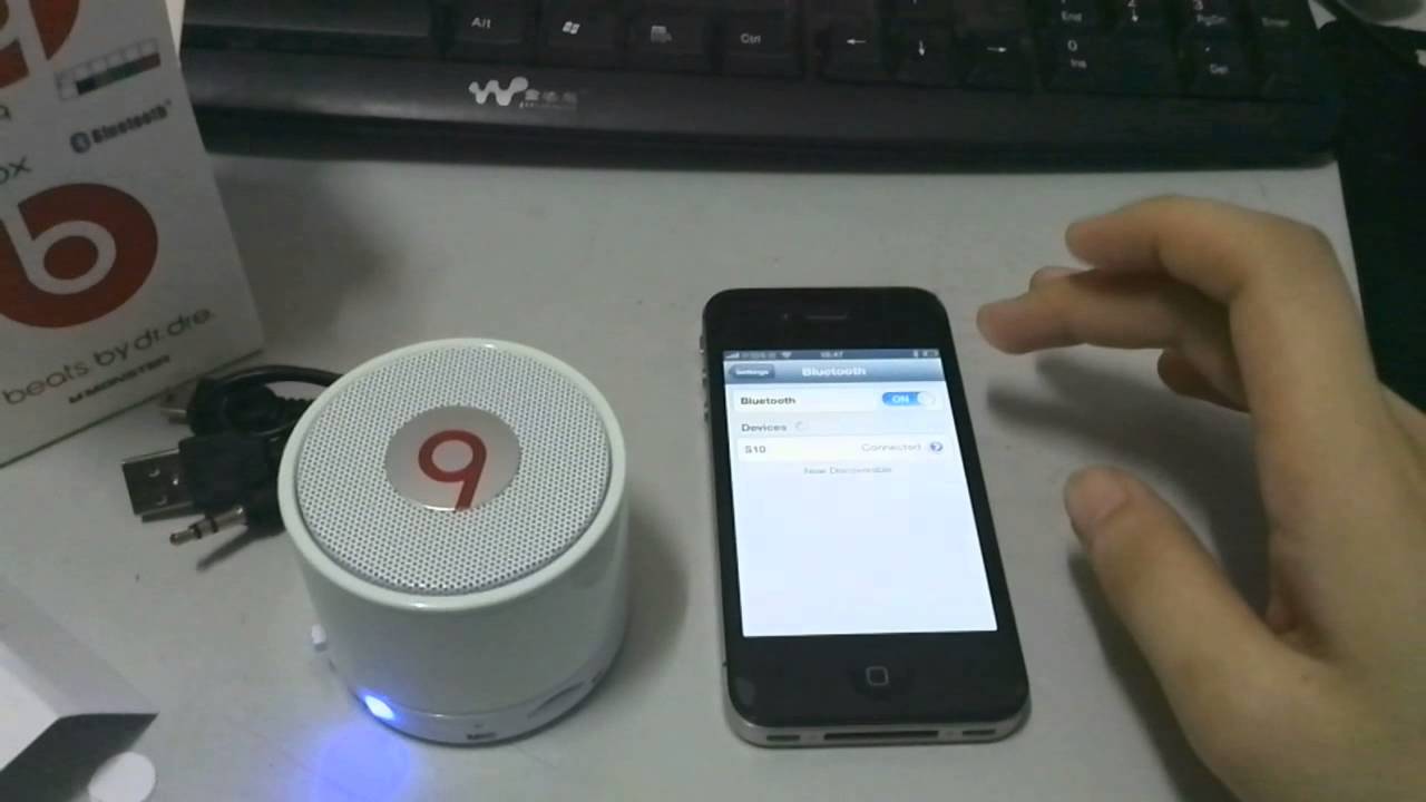 Monster Beats by dr.dre Beatbox Mini Bluetooth Speaker Sings CHICKEN SONG