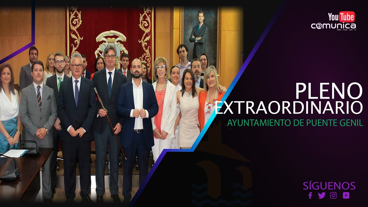 Pleno de Extraordinario del Ayuntamiento de Puente Genil en Grupo Comunica - 07-07-2023