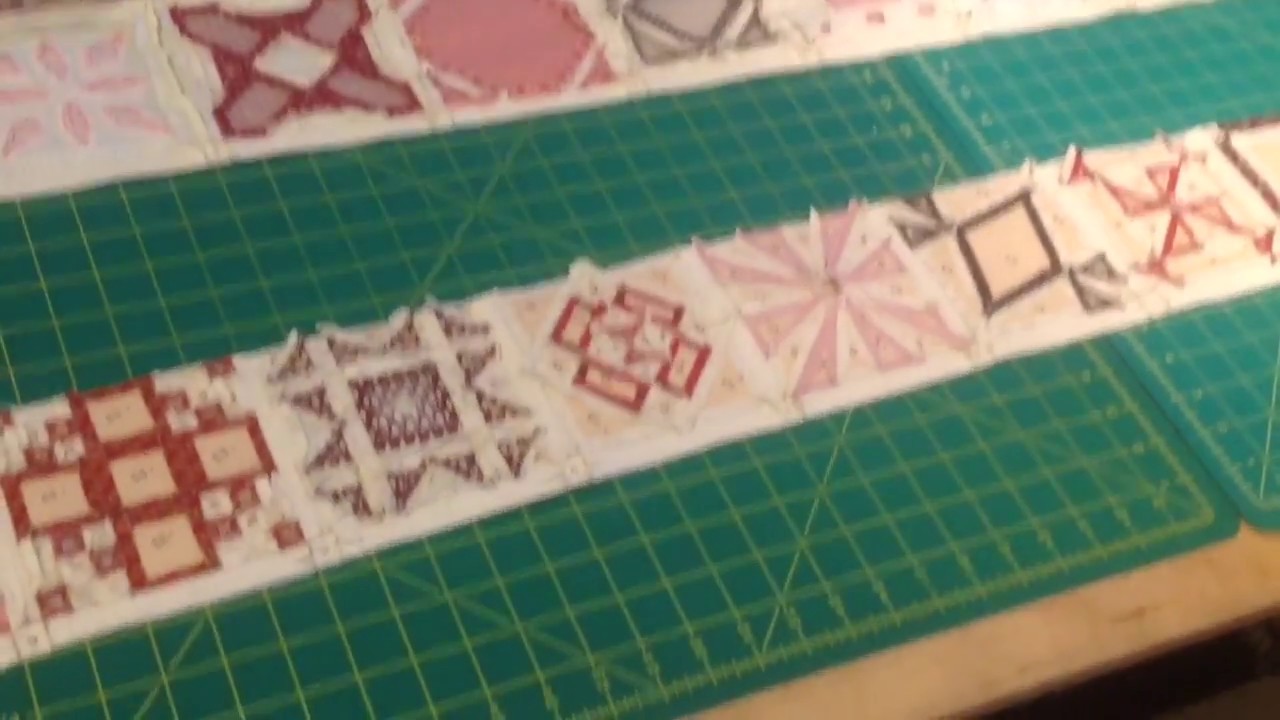 Assembling Rows Together - Dear Jane Goes EPP