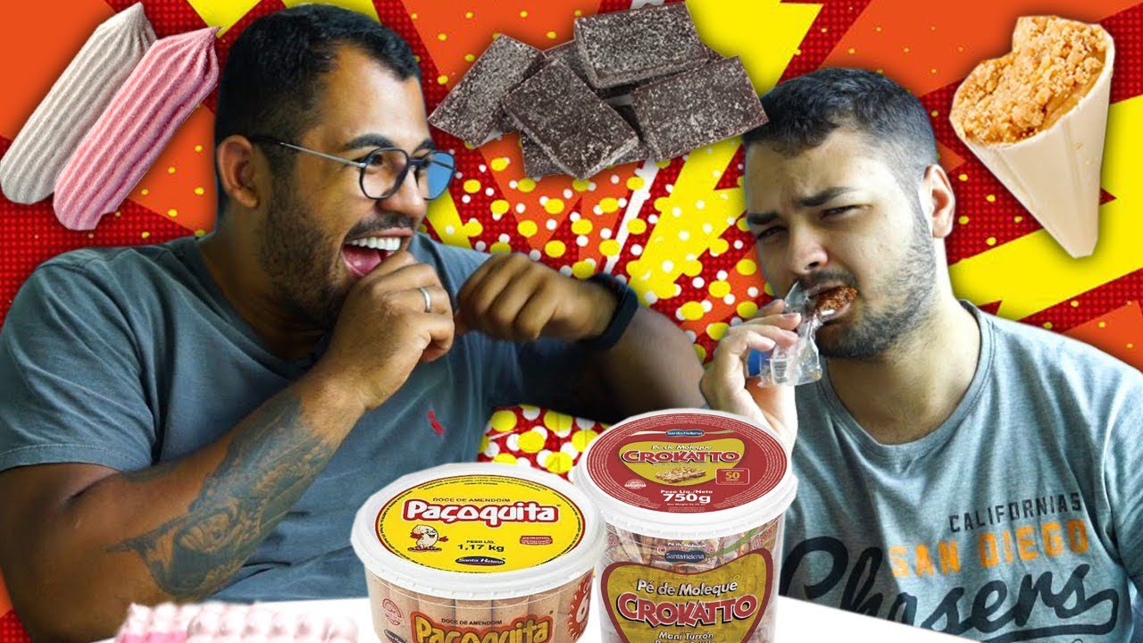 IRMÃO GRINGO (ALEMÃO)  PROVANDO DOCES BRASILEIROS