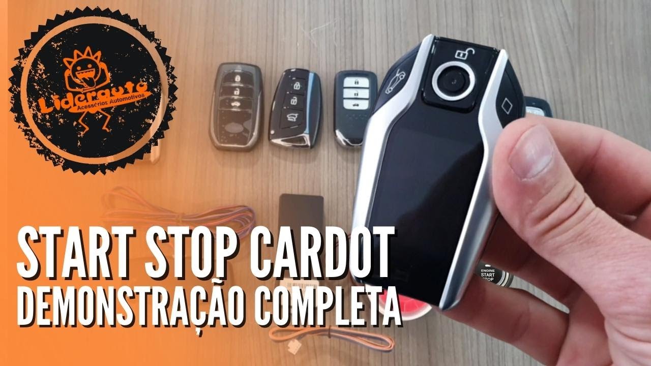 Demonstração completa Start Stop Cardot GPS, Bluetooth, Ultrasson, controle LCD
