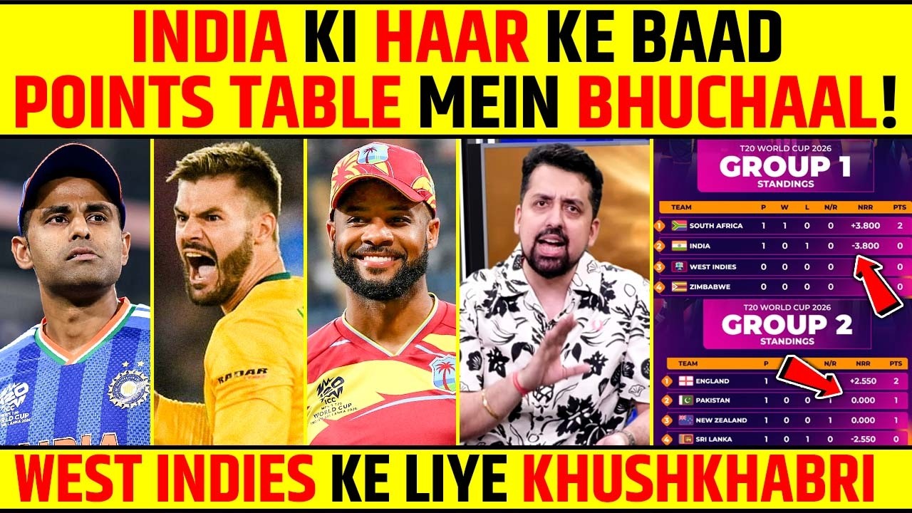 INDIA KI HAAR SE POINTS TABLE MEIN BHUCHAAL! | WEST INDIES KE LIYE KHUSHKHABRI #indvssa #t20wc