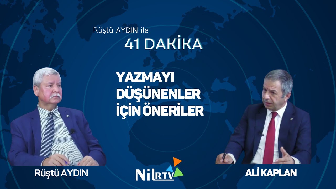 Yazmayı Düşünenlere Öneriler,Toroslar Bld. Kent Tarihi Müd.Ali Kaplan, Rüştü Aydın&41 Dakika