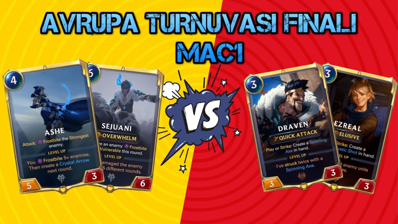 LoR Avrupa Turnuvası Finali 1. Maç (Recker VS. Den) [Legends of Runeterra]