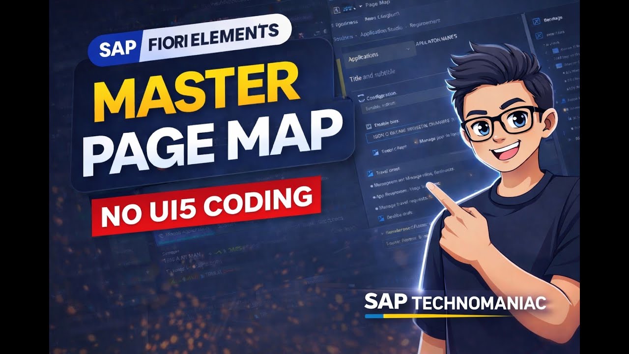 Пошаговое описание карты страниц SAP Fiori Elements | Реальный пример проекта в BAS (без кода UI5)