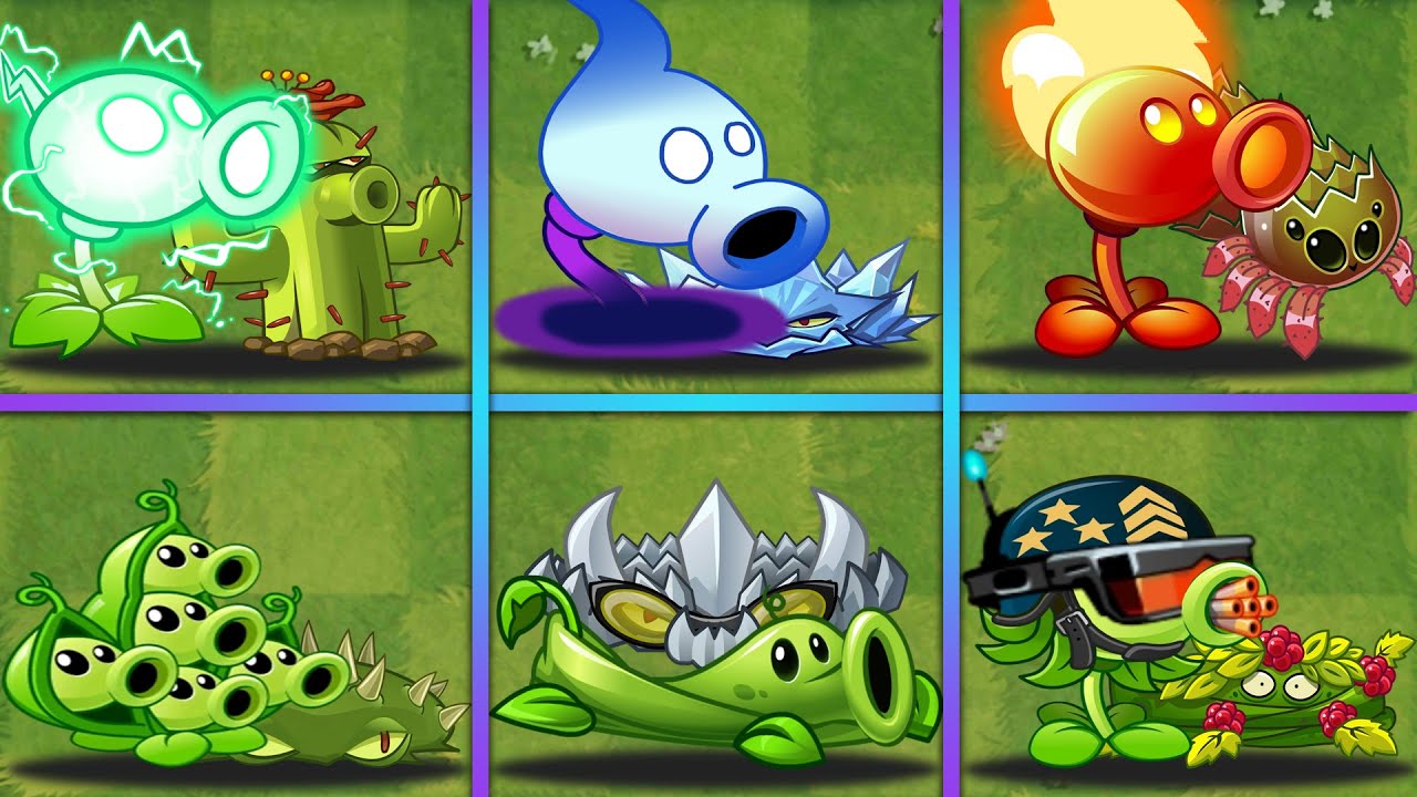 6 COMBO PEAS & TRAP Team Battlez - Who Will Win? - PvZ 2 Team Plants vs Team Plants