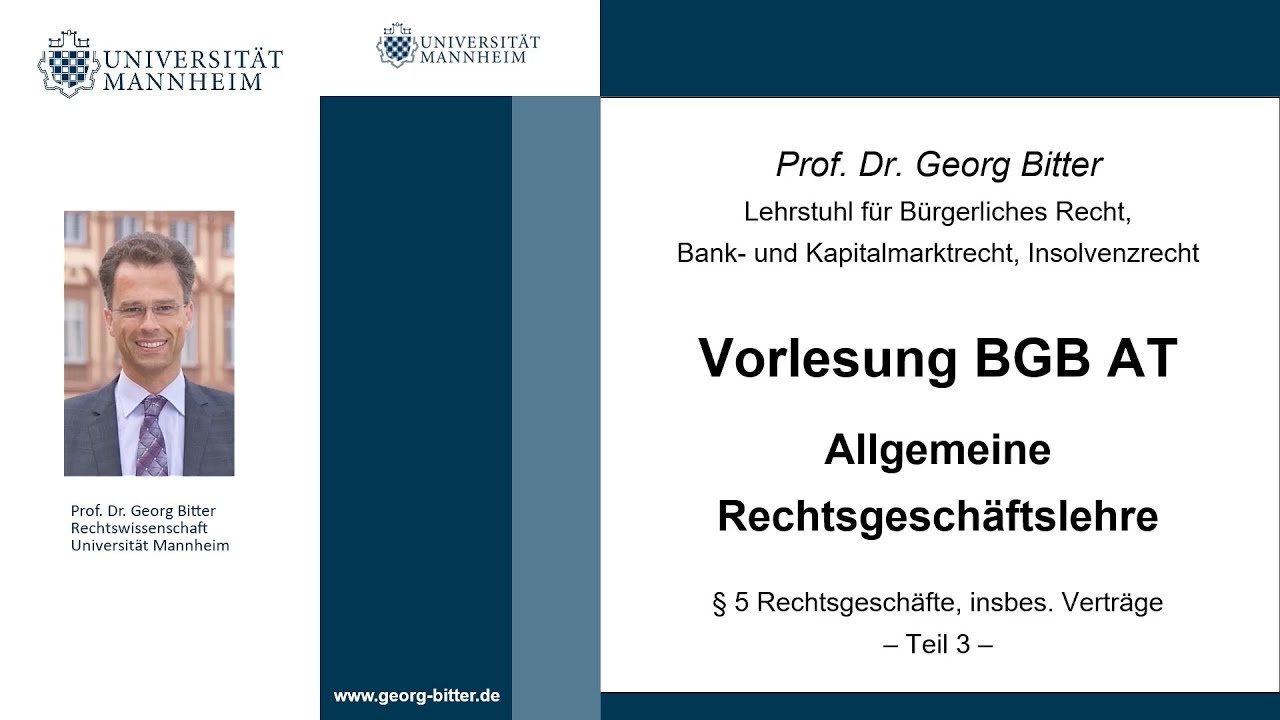BGB AT – Video Nr. 5 (Trennungs- und Abstraktionsprinzip)