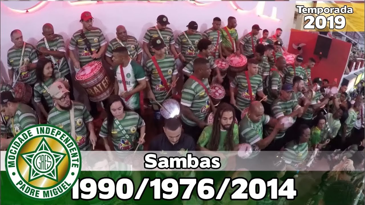 Mocidade 1990, 1976 e 2014 - Bateria no Salgueiro Convida - Apoteose ao vivo - #SC19
