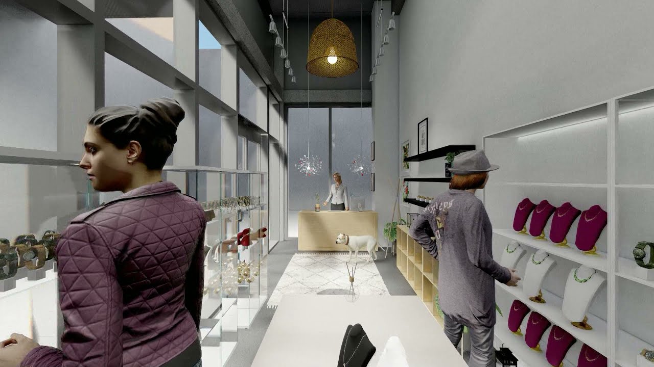 Comercial interior design for an Accesories store - 4D Alliance Group