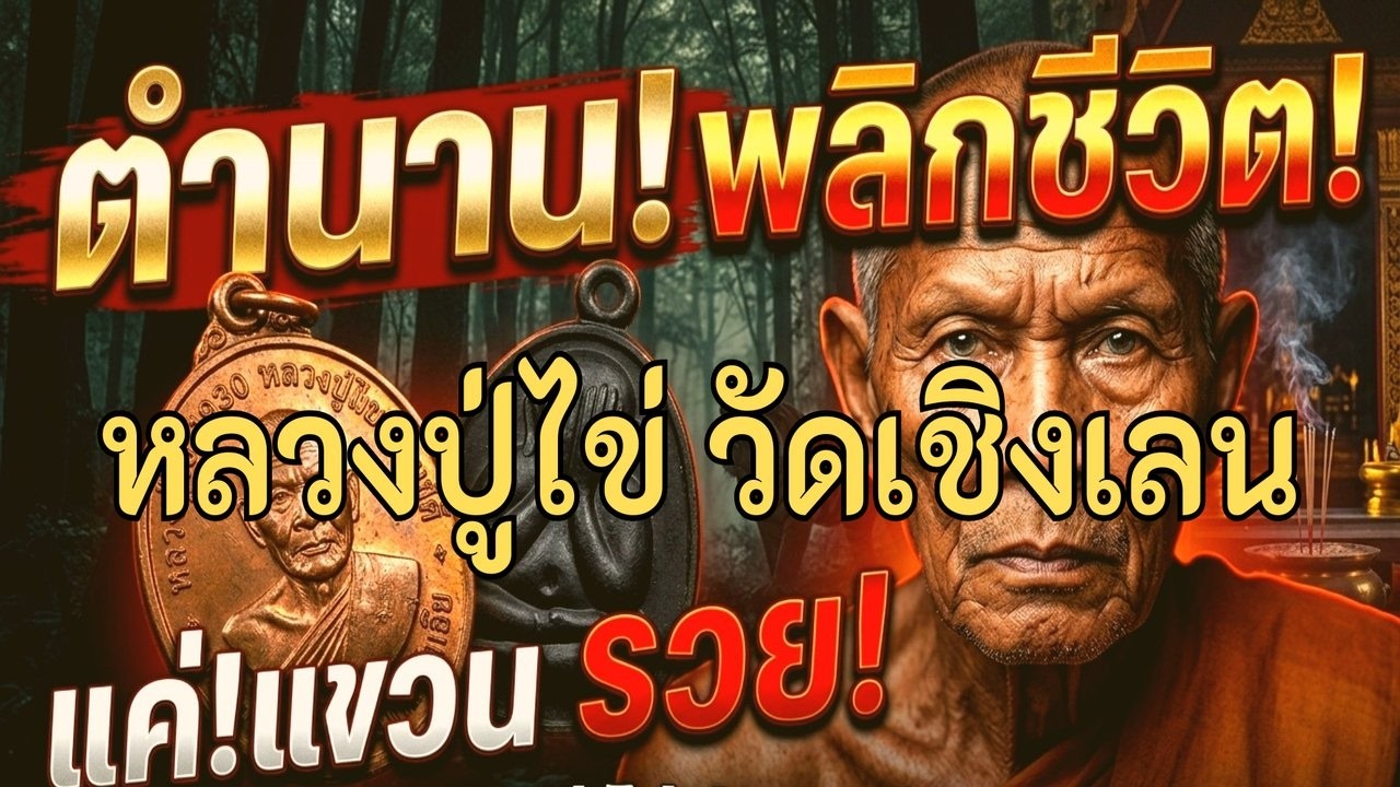 มหากาพย์หลวงปู่ไข่ วัดเชิงเลน: จากธุดงค์ปราบมาร สู่เหรียญหลักล้านและพระปิดตาอันดับ 1 ของเมืองไทย