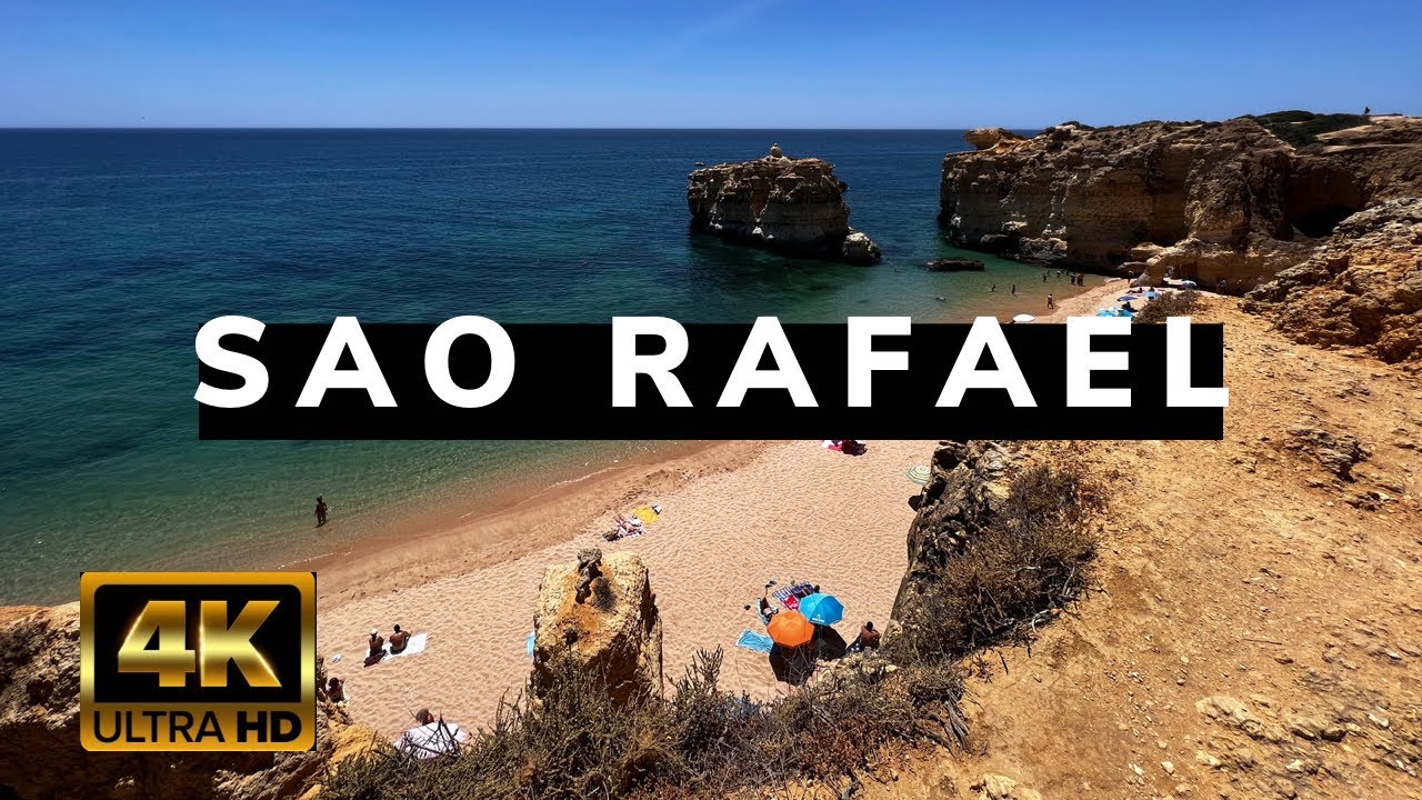 4K Paradise Beach Walk - Praia São Rafael - Portugal Beach - Algarve 2022
