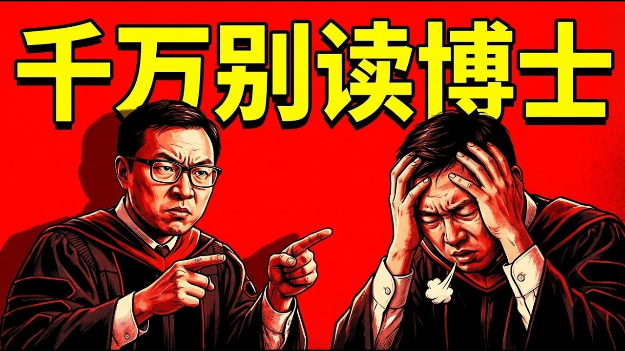 别再骗年轻人读博士了！现实太残酷！读博士到底值不值得？