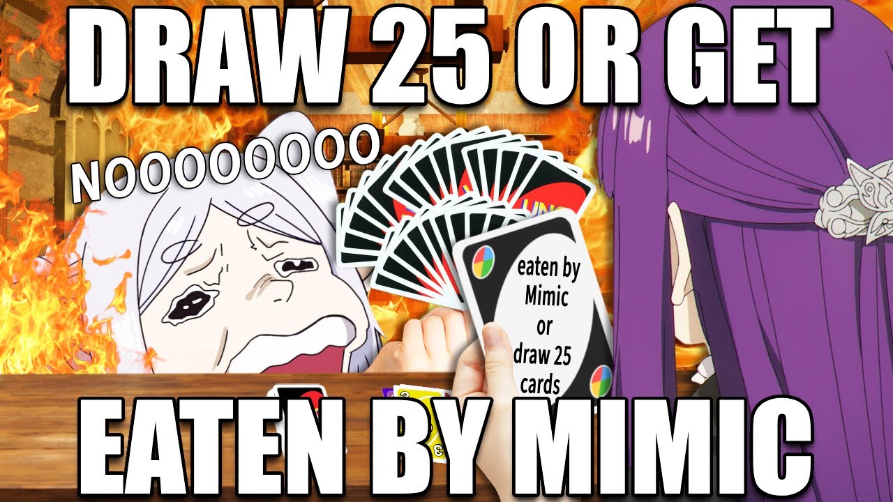 Frieren and Fern play Uno