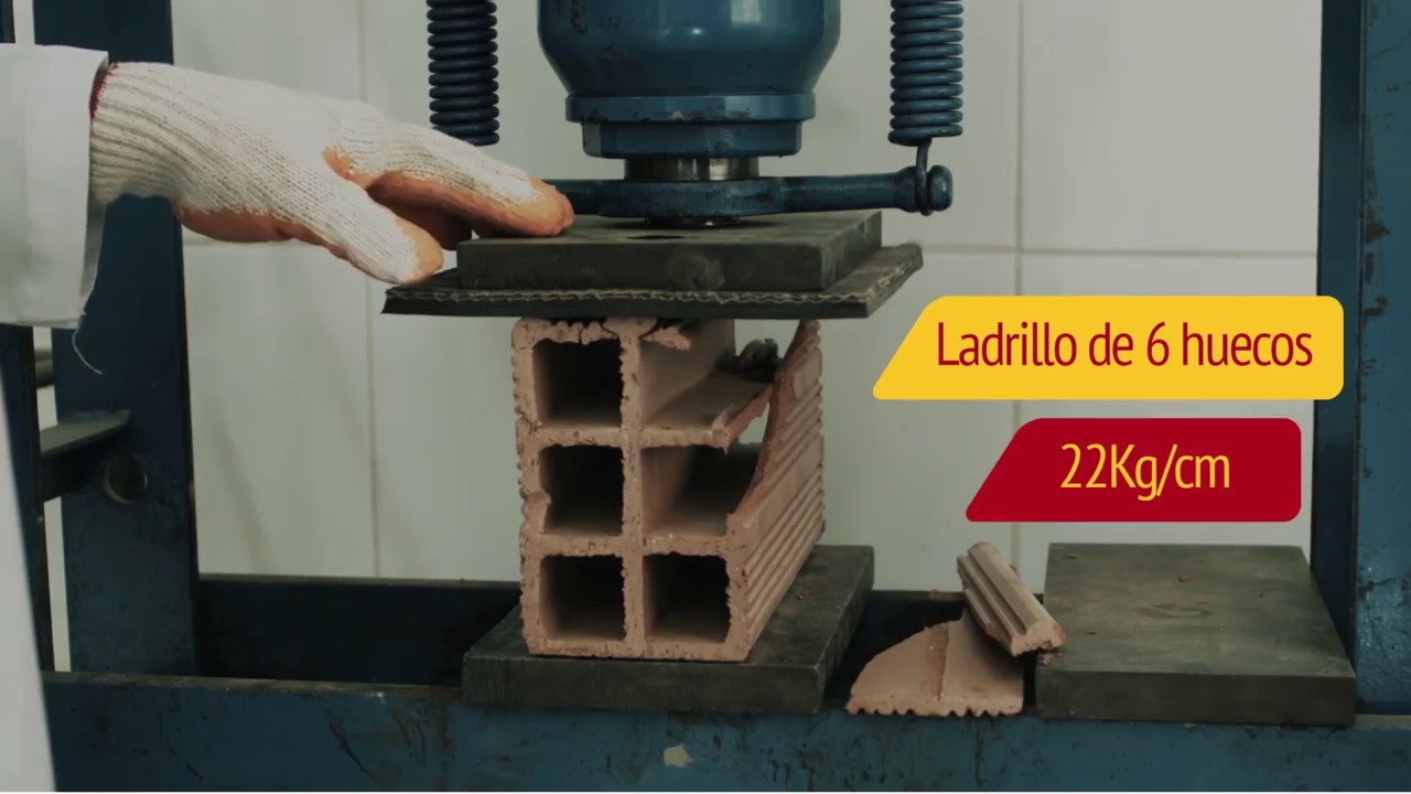Prueba de Resistencia Ladrillo 6 huecos