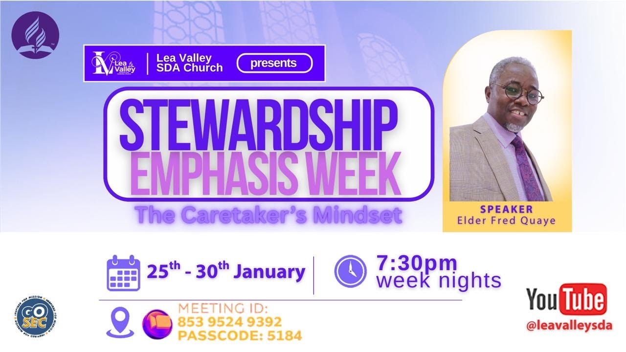 Church Service - Stewardship Emphasis Week - Day 2