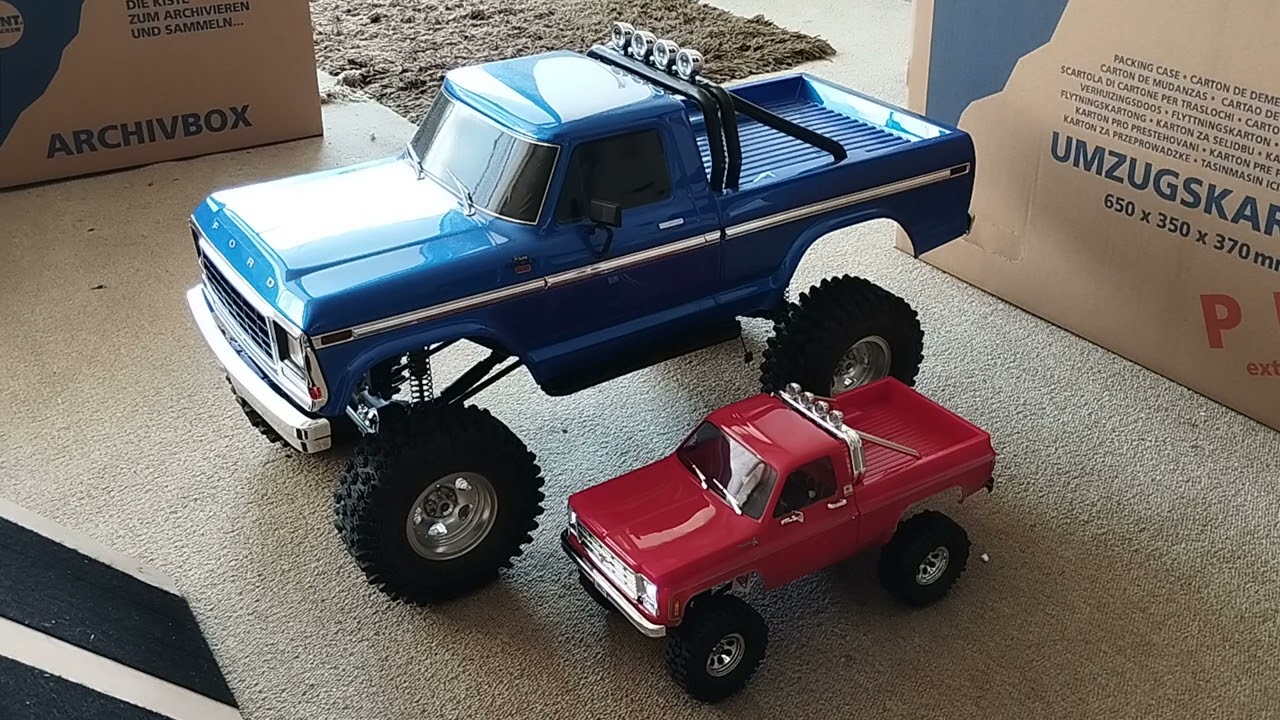 Traxxas Trx4m High Trail, erste Probefahrt und Steigungstest.