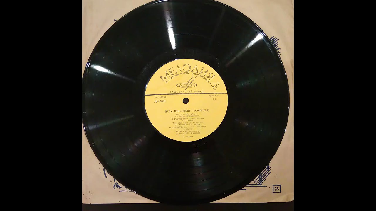 Всем, кто любит песню (№2). Пластинка. Vinyl