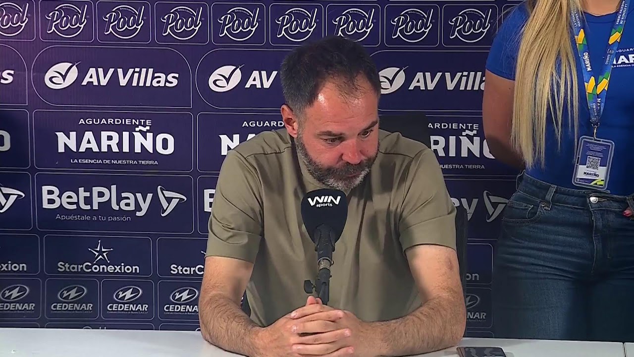 Rueda de prensa de Pasto tras su partido con Internacional de Bogotá