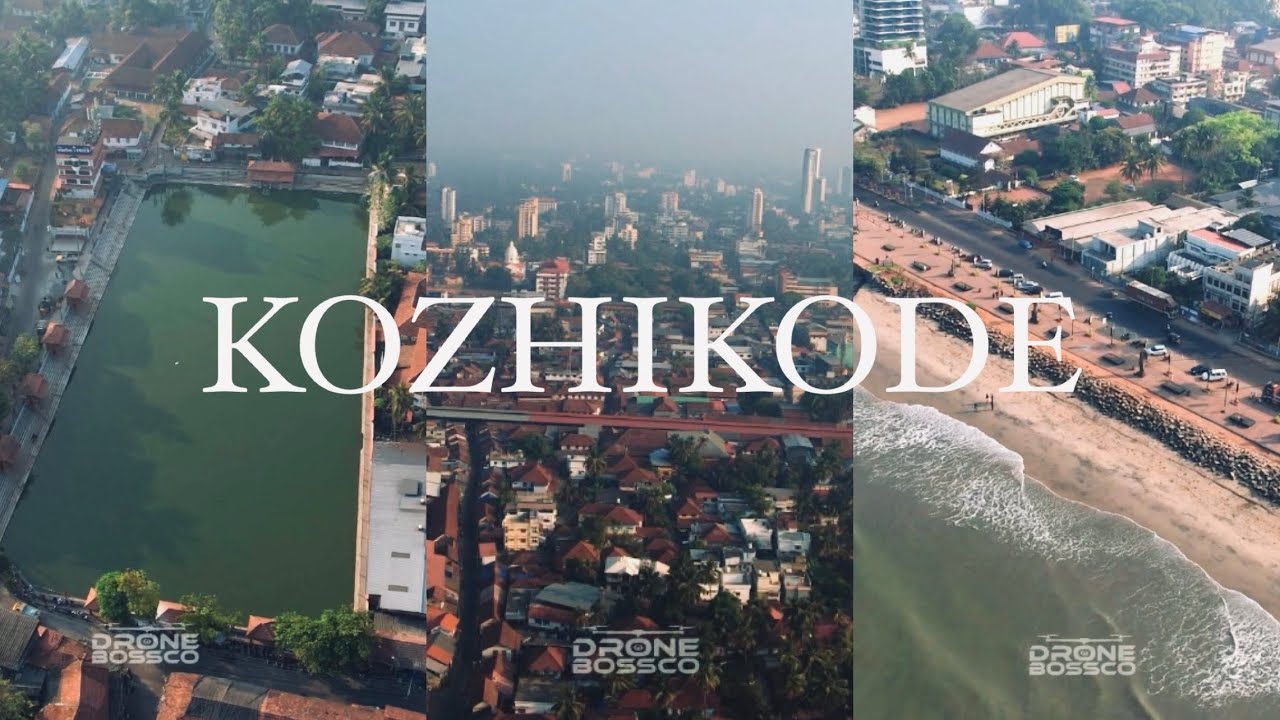 Kozhikode Beach, City, Kuttichira - Drone view / Drone Bossco / Calicut