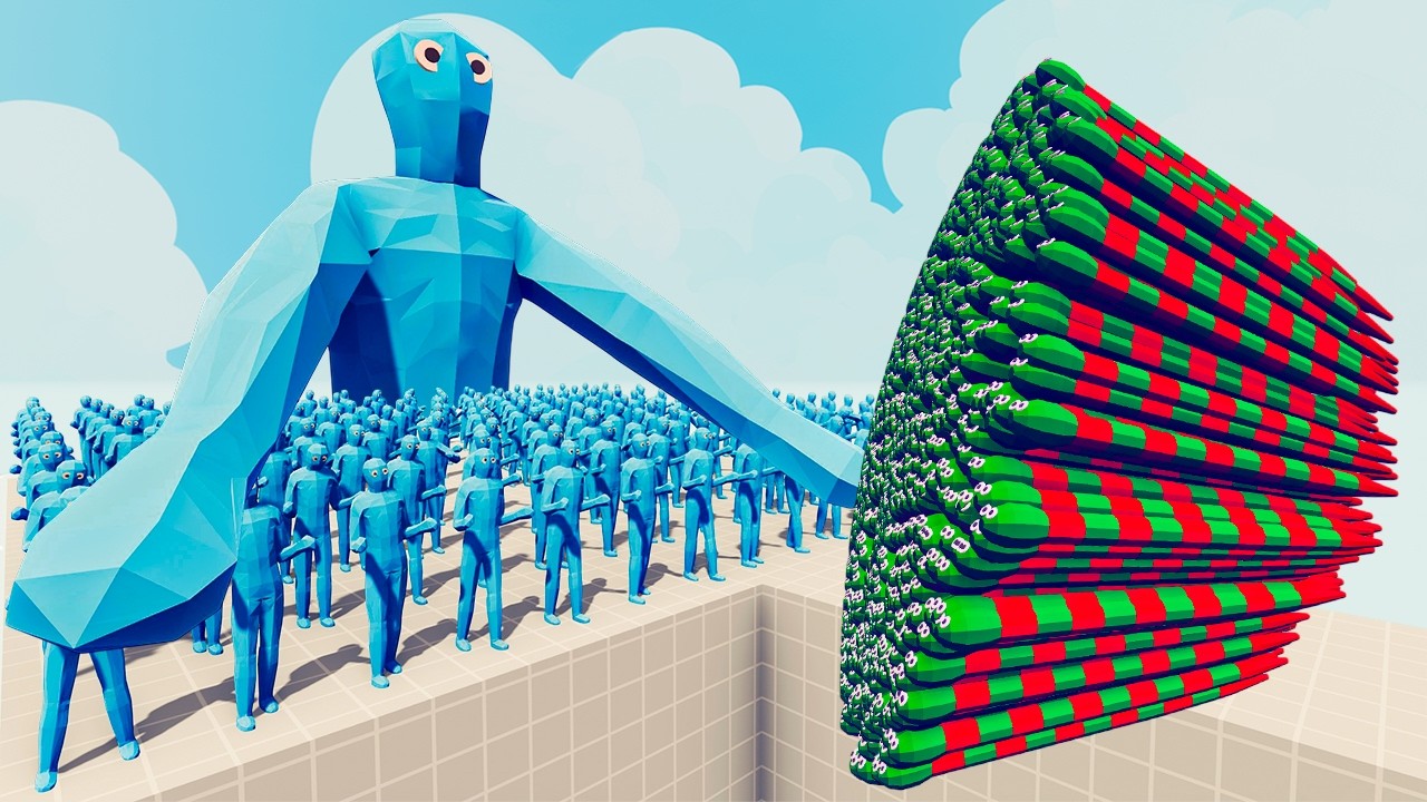 200x ICE ZOMBIE + 1x GIANT vs EVERY GOD - Totally Accurate Battle Simulator TABS