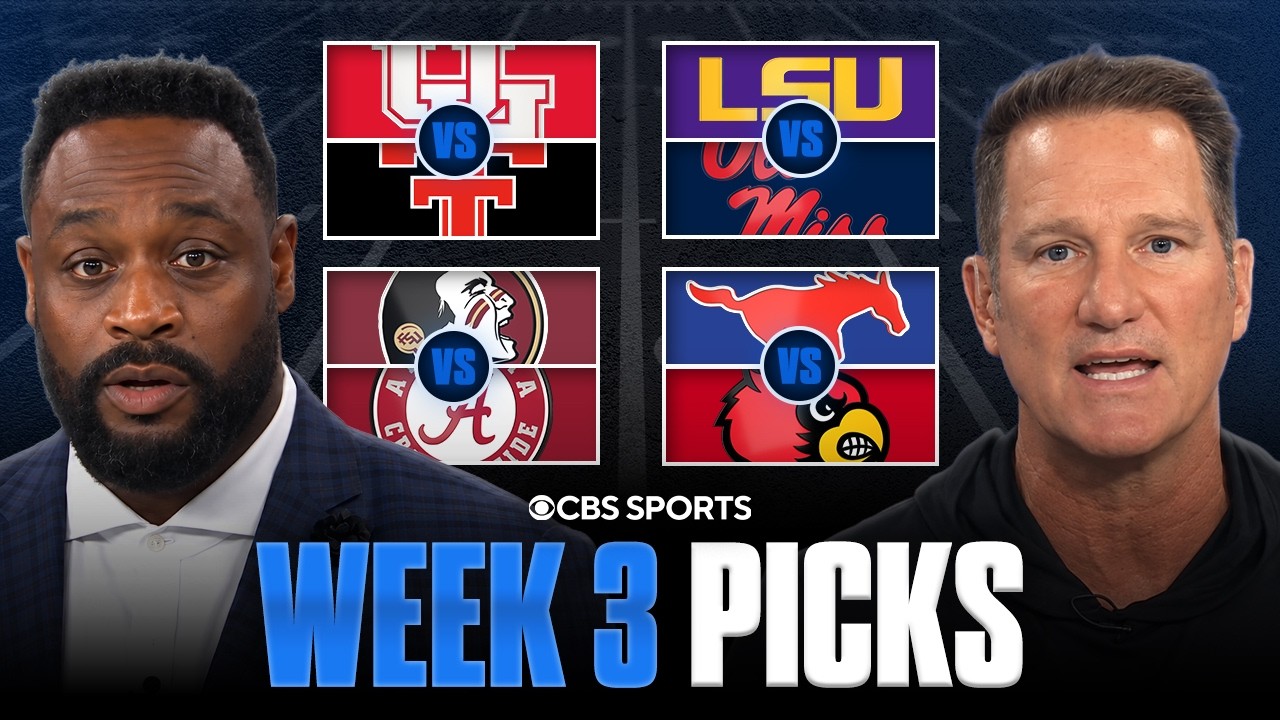 Picks for EVERY Top 25 game in College Football [Full Week 3 Predictions] ✅