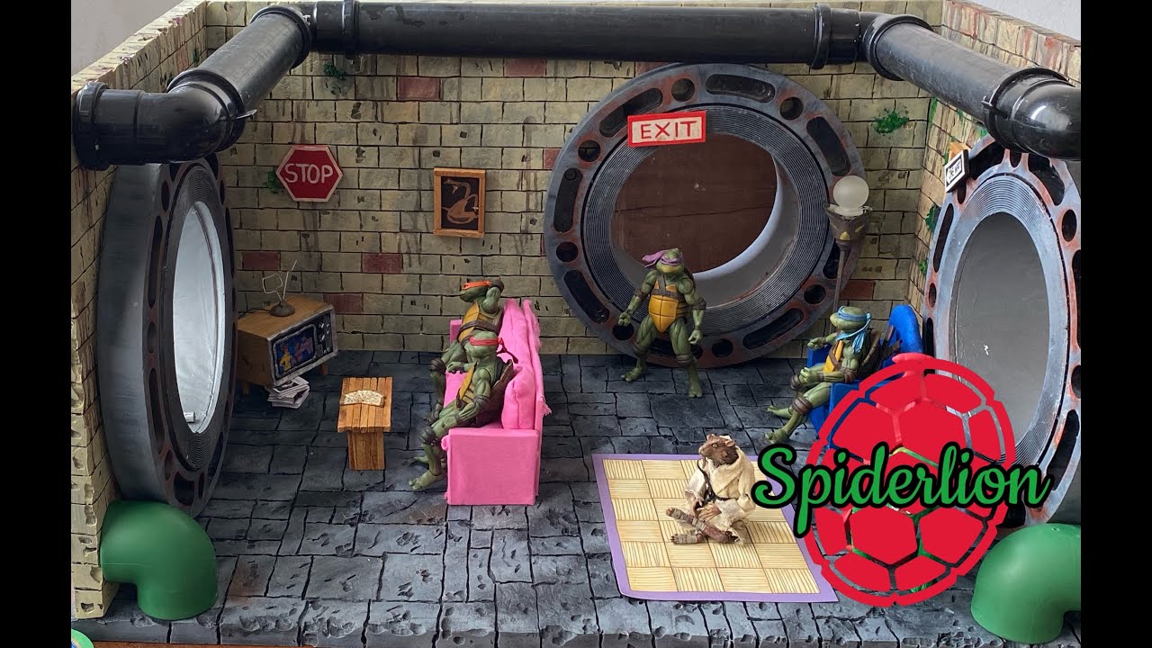 Diorama de TMNT alcantarilla de las tortugas ninja, para figuras de 6