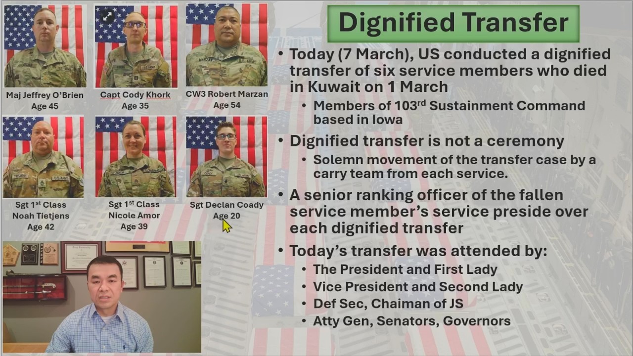 Dignified transfer timi hi ziang a si: US ralkap pawl ramdang ah ral do lole hnatuan tuan phah in a