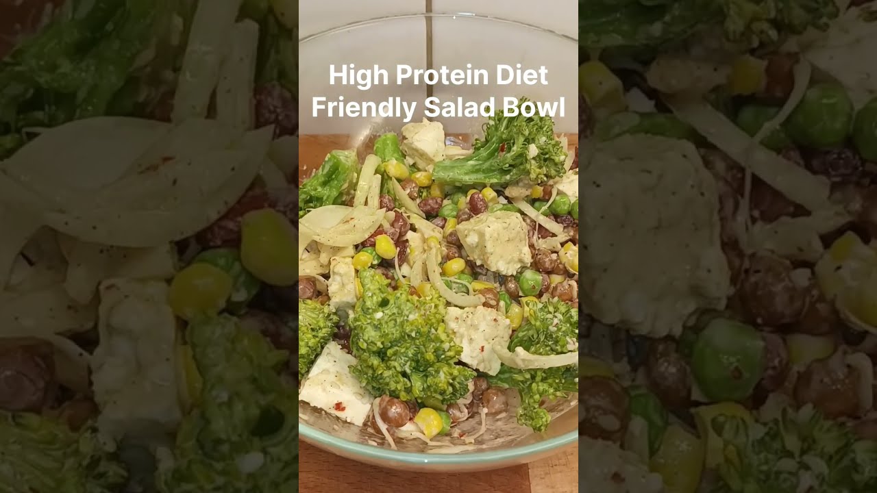 High Protein Peanuts,Sprouts Kala Chana, Peas & Broccoli Salad Bowl|Healthy Weightloss Veggies Salad