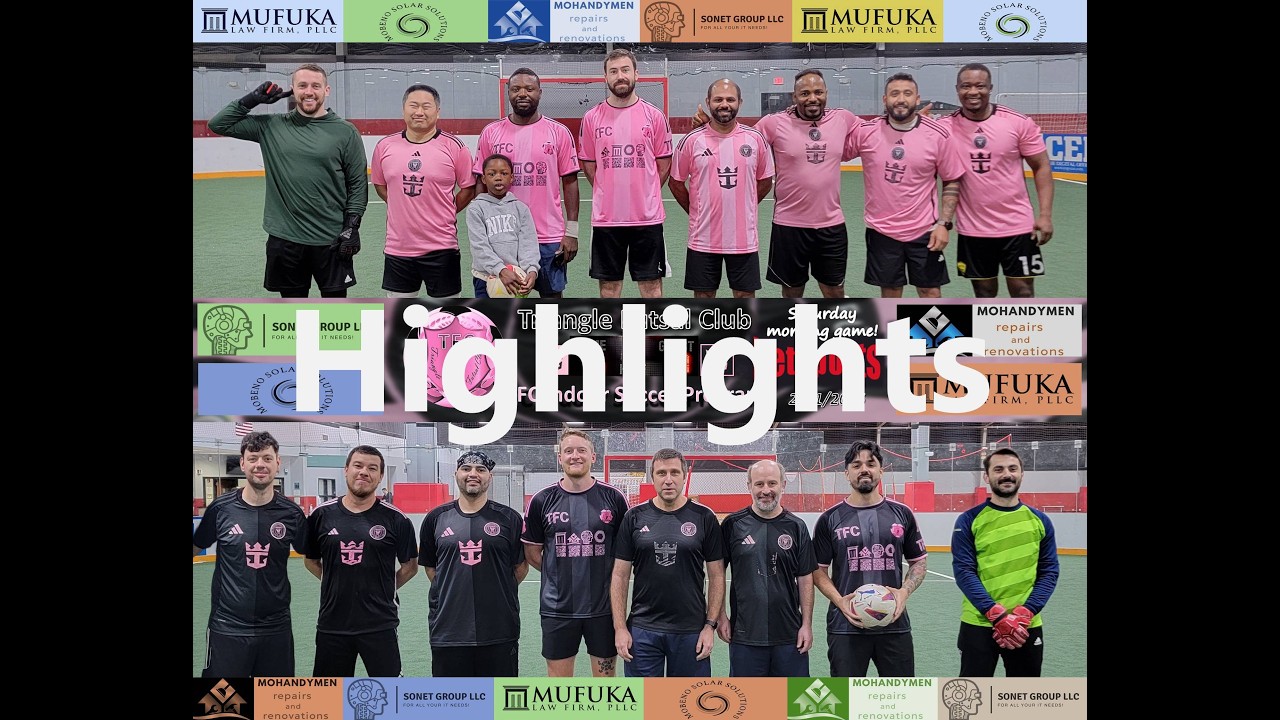 2/21/2026 Saturday 6:30am - Triangle Futsal Club (TFC) - 7v7 indoor soccer, field 1 (Ext Highlights)