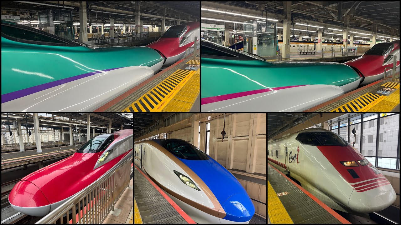 【色んな新幹線を大宮駅て撮影📸🚄✨】 【イーストアイあり❤️‍🩹】#新幹線 #鉄道 #秋田新幹線 #山形新幹線 #東北新幹線 #上越新幹線 #北陸新幹線 #北海道新幹線