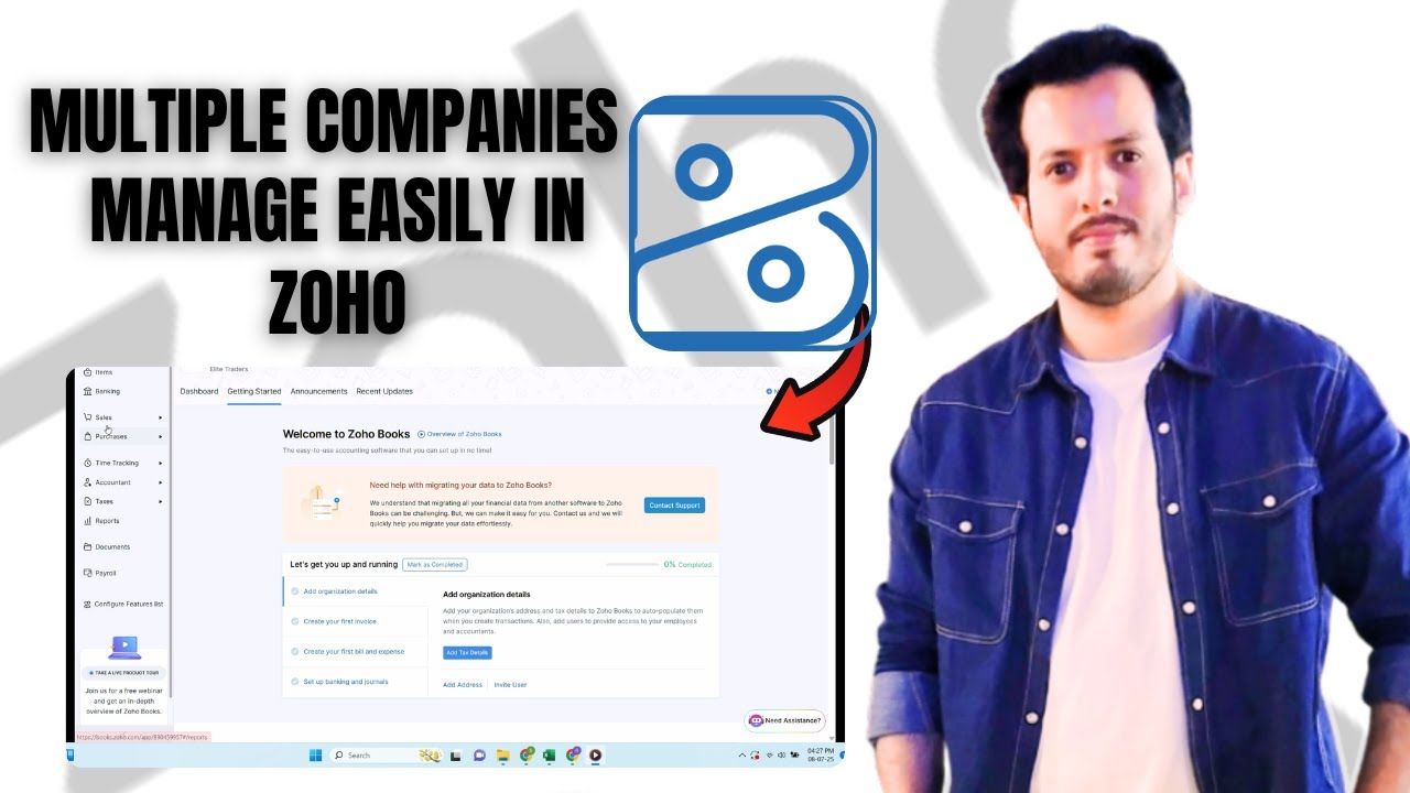 How to Manage Multiple Companies & Branches in Zoho Books | Step-by-Step Multi-Entity Setup