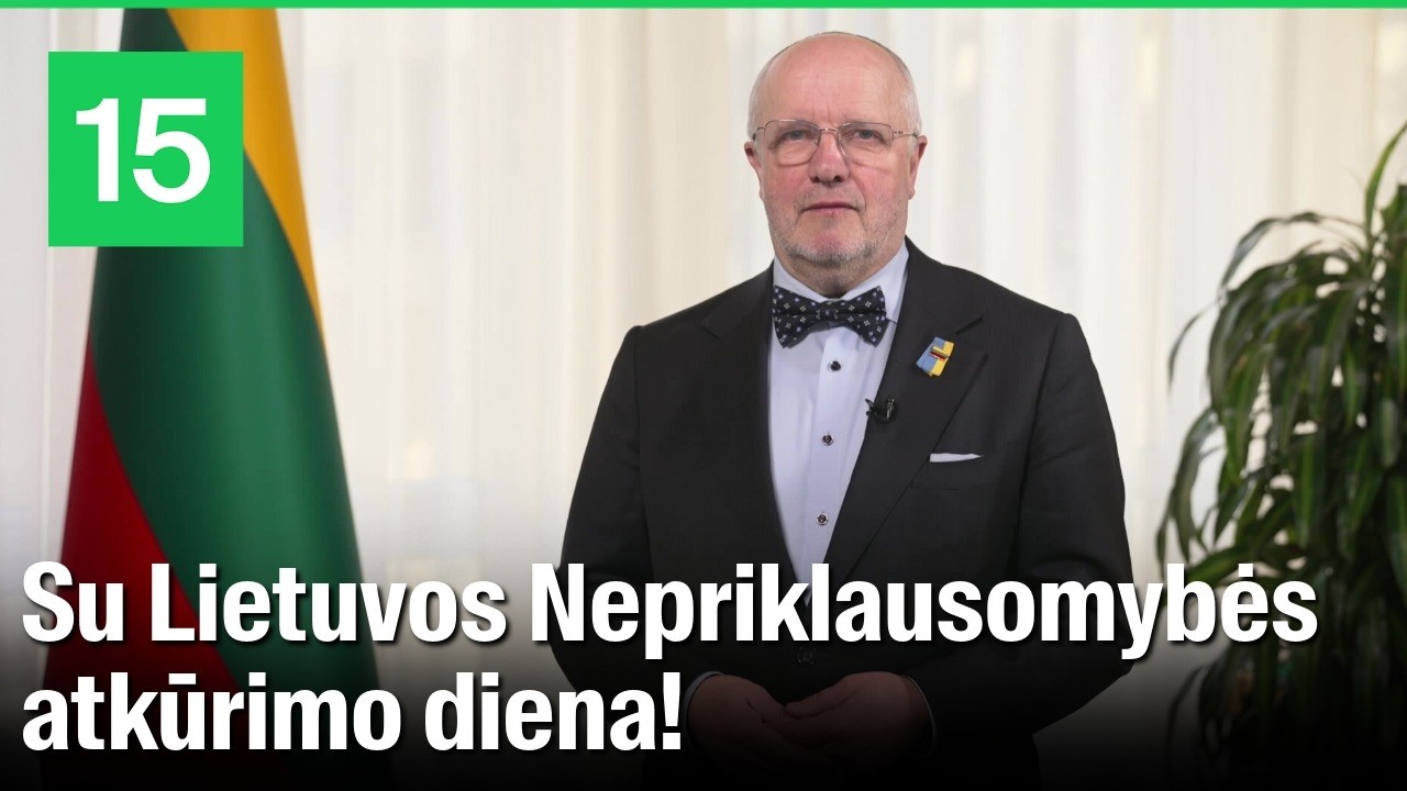 Juozas Olekas sveikina tautiečius su Kovo 11-ąja