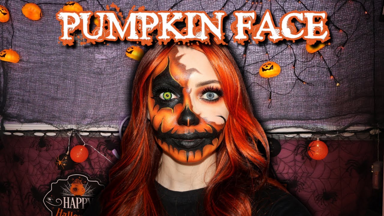 ТЫКВЕННОЕ ЛИЦО | УРОКИ МАКИЯЖА НА ХЭЛЛОУИН 🎃
