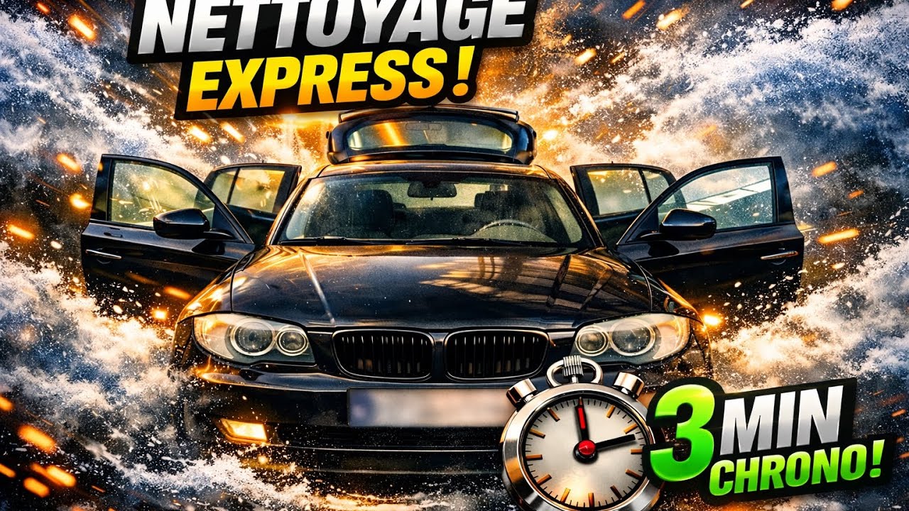 J’ai passé 2h sur cette voiture… regarde le résultat 🔥 #nettoyageauto #detailing #satisatisfaisant 