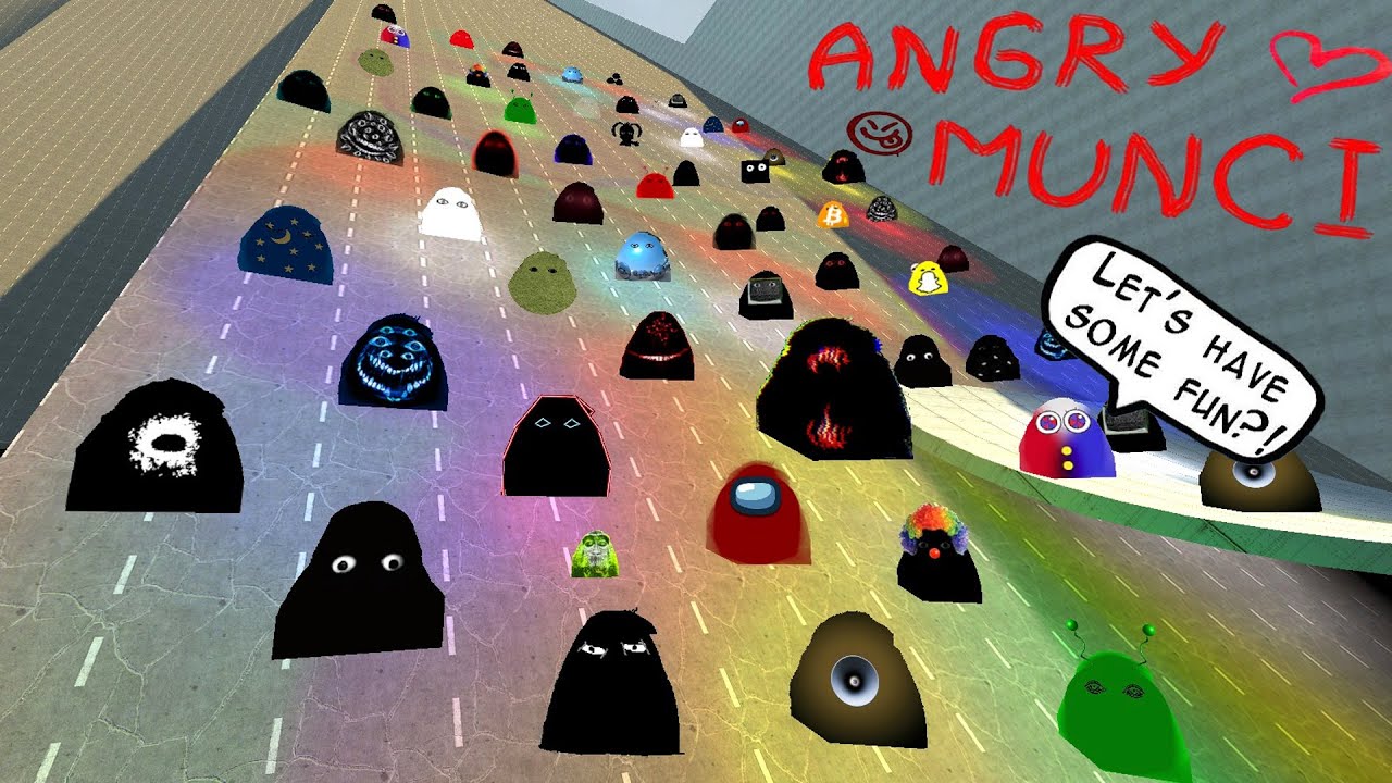 Angry MUNCI Nextbot Family goes on a ROLLER COASTER Gmod! Garry's Mod