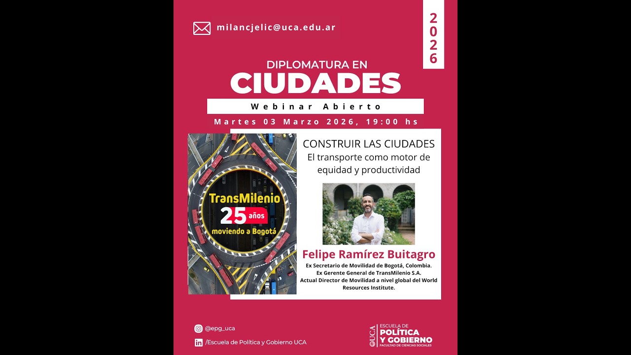 Webinar Abierto - Construir las Ciudades. El transporte como motor de equidad y productividad