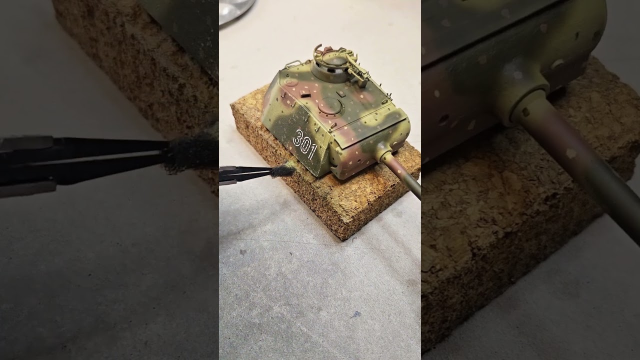 Scale model chipping tutorial - 1 :35 scale tamiya panther G late.