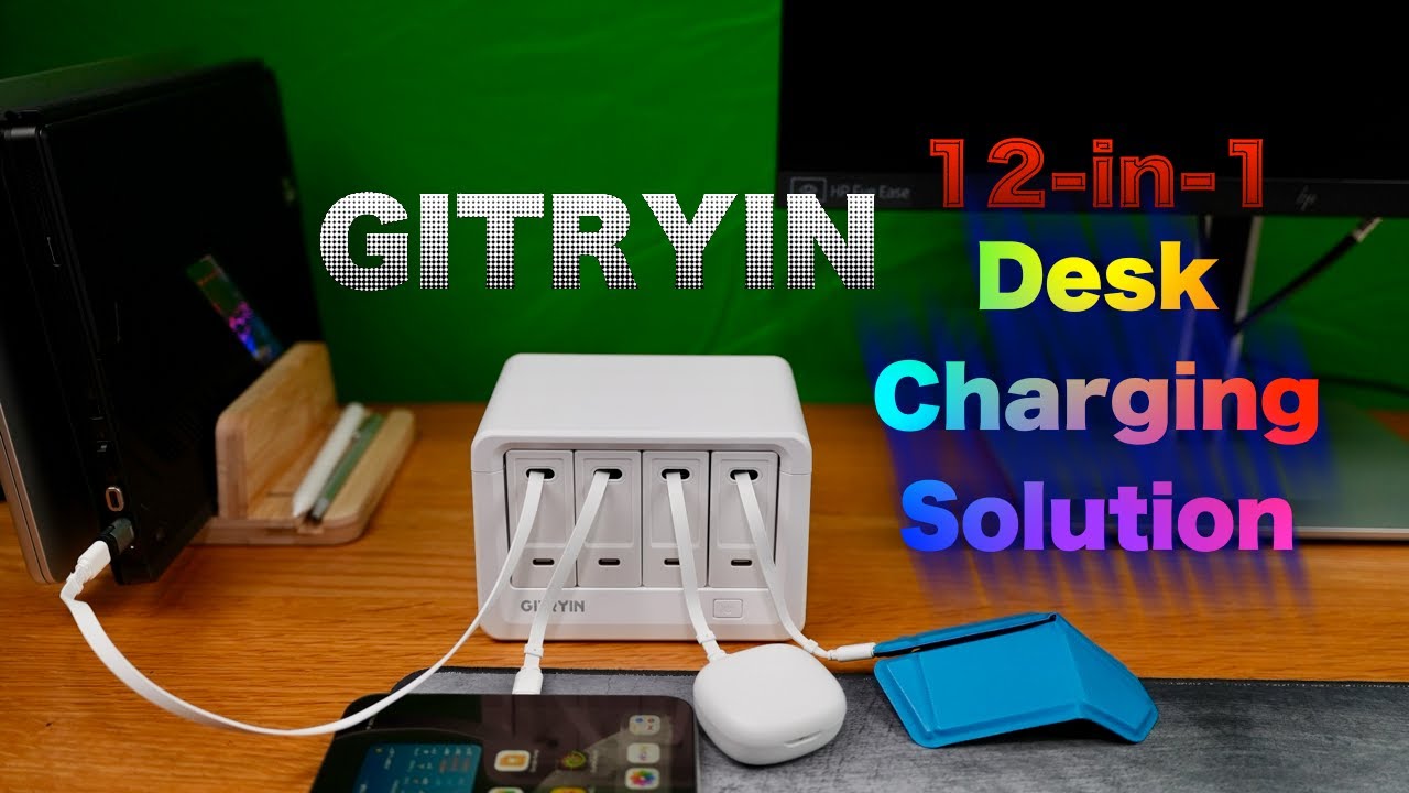 Gitryin IntelliCharge 12-in-1 Hub Showcase | GaN Fast Charging & Clean Desk Setup