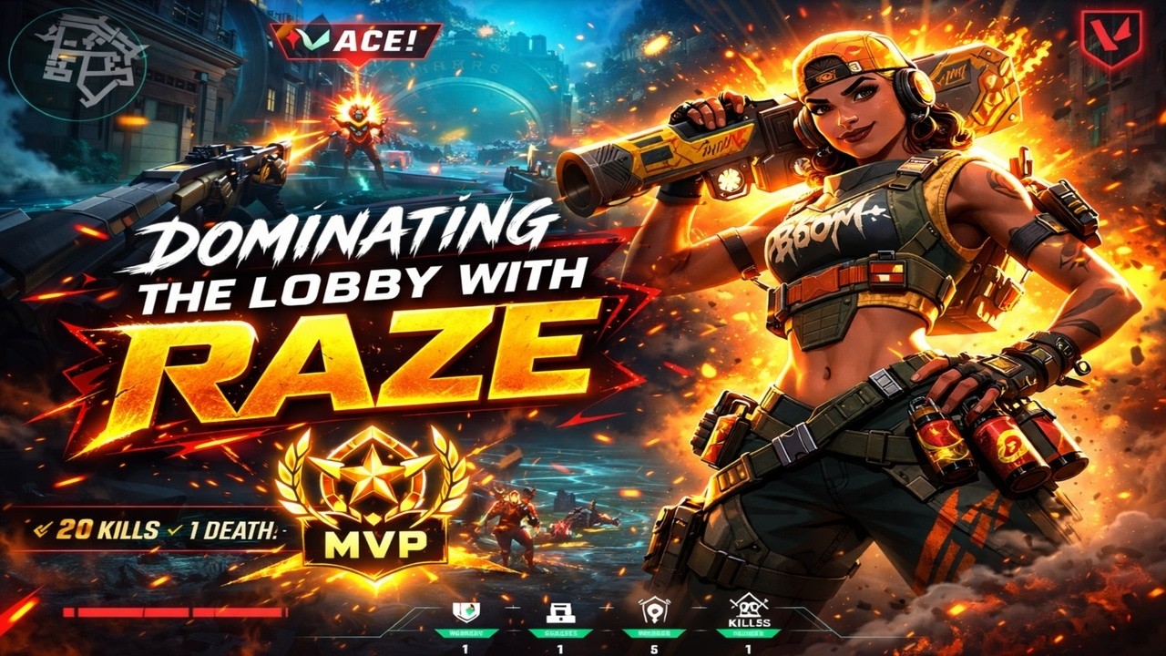 DOMINATING LOBBY WITH RAZE !!!! CRAZY GAMEPLAY