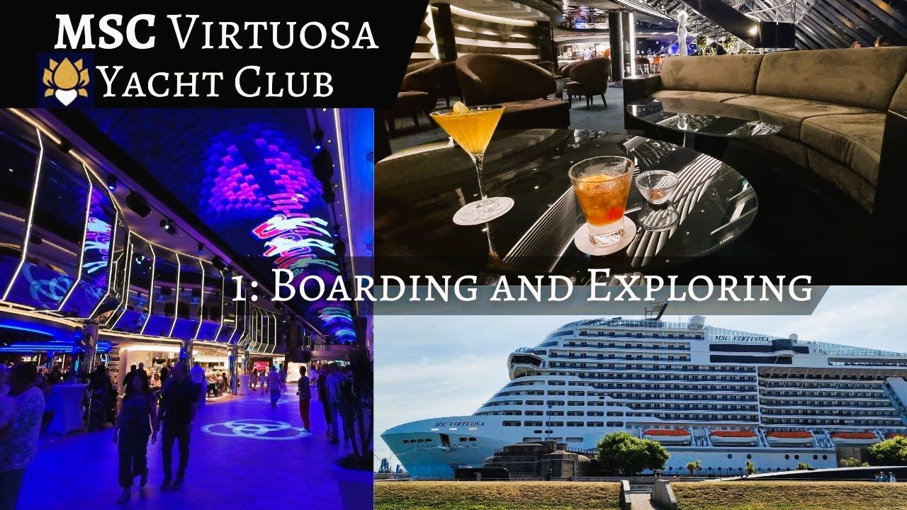 First time MSC Virtuosa. First time Yacht Club! Jun/Jul 2024 Northern Europe Cruise. Embarkation Day