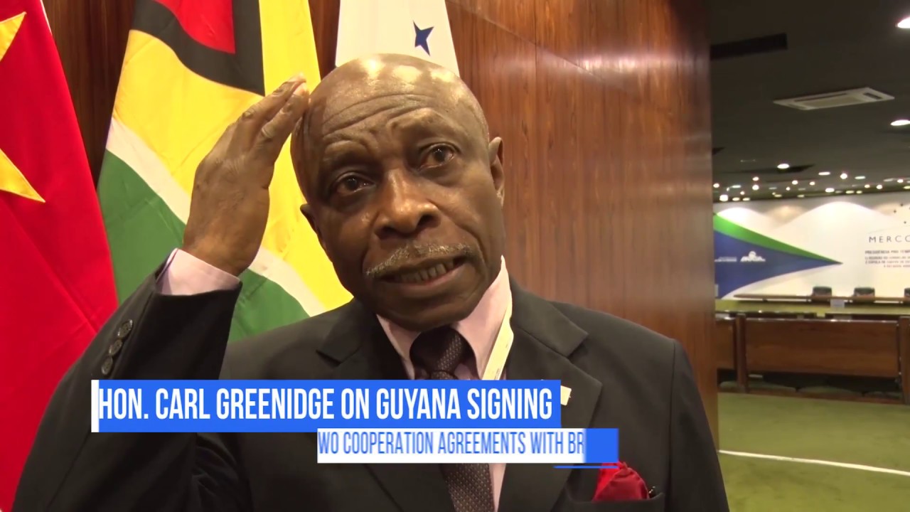 Hon. Carl Greenidge on Guyana signing two cooperation agreements with Brazil