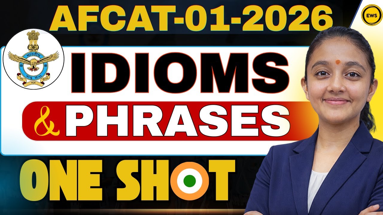 AFCAT English LIVE - 03 🔴| Idioms & Phrases  One Shot | NDA • CDS • AFCAT English | LIVE CLASS