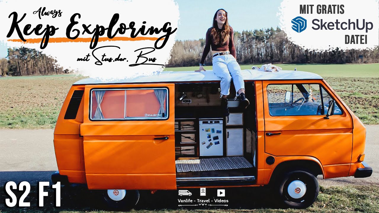 19-Jährige baut VW T3 während des Abiturs zum Camper aus || Alex trifft @stus.der.bus || S2F1
