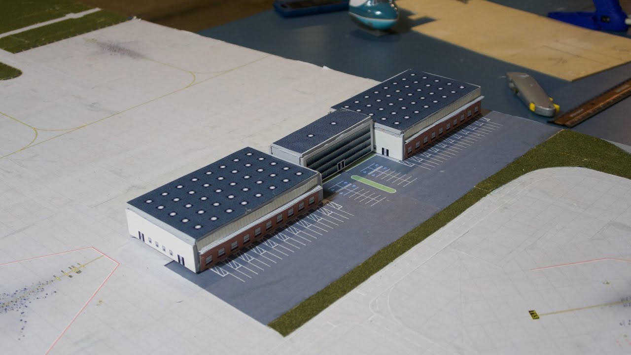 Cargo Terminal for your Model Airport...(finally built it)