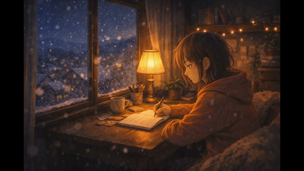 Winter Writer at the Window – relax music sleep 1